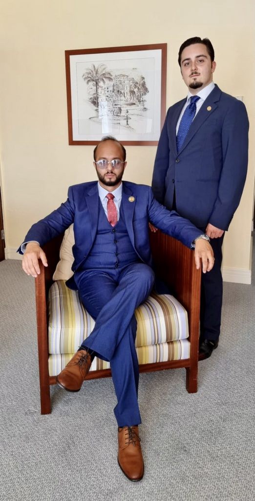 H.H. the Prince Mahmoud Salah Al Din Assaf and Freire-Garabal y Núñez, President of his Private Council